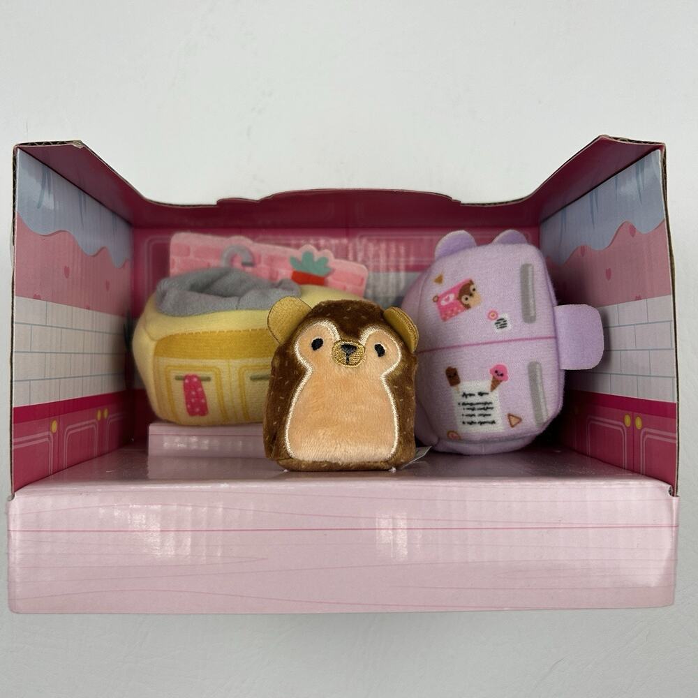 Squishville Kitchen Set Squishmallows Mini Plush Playset Fridge Sink Jazwares